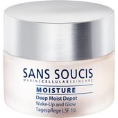 Sans Soucis - Moisture - Deep Moist Depot Wake-Up And Glow Tagespflege LSF 10