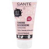 Sante Naturkosmetik - Duschpflege - Tonerde Duschcreme Sensitive Weiße Tonerde & Mandelöl