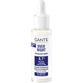 Sante Naturkosmetik - Tages- & Nachtpflege - Overnight Revitalizer Serum mit Bio-Olive, Hyaluron & Bio-Aloe Vera