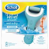 Scholl - Odstraňování zrohovatělé kůže - Velvet Smooth Wet & Dry Akumulátorový odstraňovač zrohovatělé kůže
