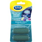 Scholl - Corneal removal - Velvet Smooth Wet & Dry (mokrá i suchá pedikura pro hebká chodidla) Náhradní válečky s mořskými minerály, silné