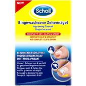 Scholl - Neglepleje - Clips & Spray, komplet sæt til nedgroede tånegle