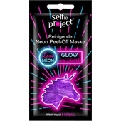 Selfie Project - Peel-off-masker - #Glow In Violet Rensende neon peel-off maske