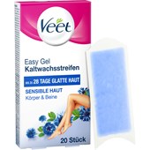 Veet - Warm- & Kaltwachs - Corpo Tiras de cera fria para pele sensível