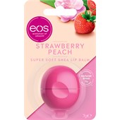eos - Lippen - Strawberry Peach Super Soft Shea Lip Balm