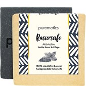puremetics - Natural soaps - Rasierseife Aktivkohle