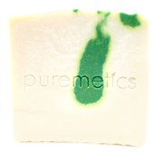puremetics - Natural soaps - Oczyszczające mydło do pielęgnacji twarzy Jabłko mięta