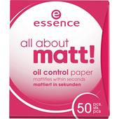 Essence - Powder & Rouge - All About Matt Oil Control Paper