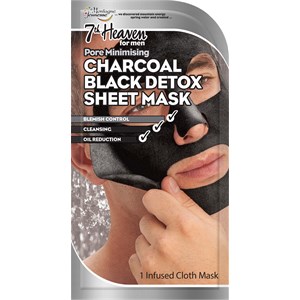 7th Heaven - Mannen - Charcoal Black Detox Sheet Mask