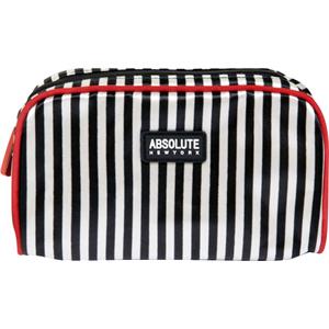 Absolute New York - Kosmetiktaschen - Mono Stripe Satin Cosmetic Bag