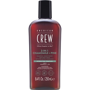 American Crew Hårpleje Hair & Body 3-in-1 Chamomile + Pine Shampoo, Conditioner and Wash 250 ml