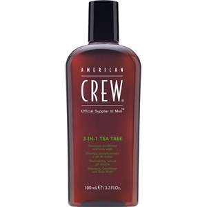 American Crew Hair & Body 3 In 1 Tea Tree Shampoo, Conditioner Wash Körperreinigung Herren 450 Ml