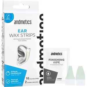 Andmetics Gesichtspflege Wachsstreifen Ear Wax Strips 16 X Ear Wax Strips + 4 X Calming Care Wipes 1 Stk.