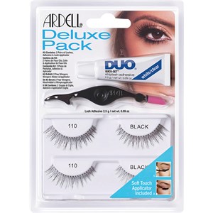 Ardell Augen Wimpern Deluxe Pack 2 Pairs Of Lashes Nr. 110 + Adhesive + Lash Applicator 4 Stk.