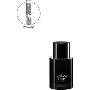Armani Code Homme Eau De Toilette Spray - Ricaricabile Parfum Male 50 Ml