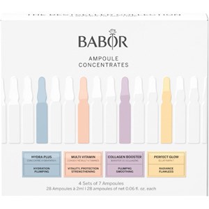 BABOR Ampoule Concentrates Geschenkset Perfect Glow 14 Ml + Multi Vitamin 14 Ml + Hydra Plus 14 Ml + Collagen Booster 14 Ml 1 Stk.