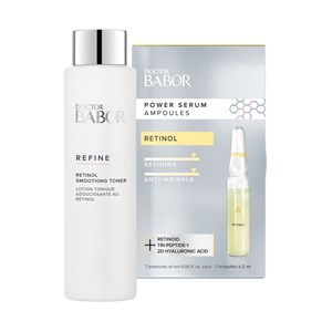 BABOR - Doctor BABOR - Retinol Smoothing Set BABOR Doctor BABOR Refine Cellular Retinol Smoothing Toner 200 ml + Ampoule Concentrates Retinol Power Serum Ampoules 2 ml
