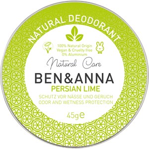 BEN&ANNA Natural Deodorant Cream Persian Lime Unisex 45 G