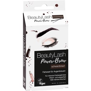 BeautyLash Augenbrauenfarbe Power-Brow Färbeset Black-Brown Damen 7 Ml