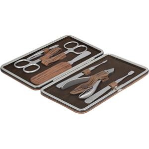 ERBE - Manicure-etuis - INOX Manicure etui met knipsluiting, 7-delig, bamboe