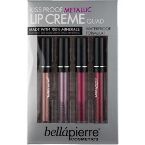 Bellápierre Cosmetics - Rty - Kiss Proof Metallic Lip Cremes Quad