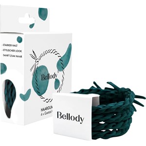 Bellody Hair Styling Élastiques Pour Les Cheveux Original Hair Rubbers Quetzal Green 4 X 1 Stk.