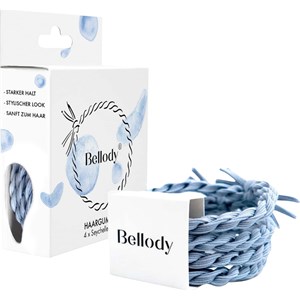 Bellody Hair Styling Élastiques Pour Les Cheveux Original Hair Rubbers Seychelles Blue 4 X 1 Stk.