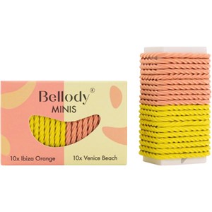 Bellody Hair Styling Minis Hair Rubber Set Ibiza Orange & Venice Beach 10 Hair Rubbers Ibiza Orange + 10 Hair Rubbers Venice Beach 20 Stk.