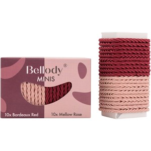 Bellody Minis Haargummi Set Mellow Rose & Bordeaux Red Sets Damen 20 Stk.