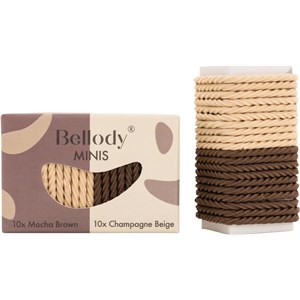 Bellody - Minis - Haargummi Set Mocha Brown & Champagne Beige