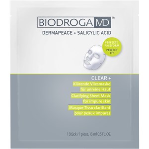 Biodroga MD - Clear+ - Klärende Vliesmaske unreine Haut