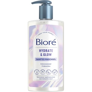 Bioré Hydrate + Glow Sanftes Waschgel Reinigungsgel Damen