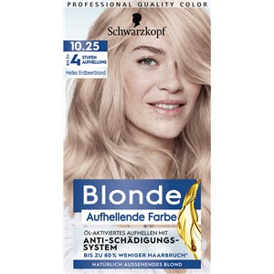 Blonde Coloration Aufhellende Farbe 10.25 Helles Erdbeerblond Haartönung Damen 142 Ml