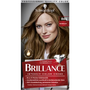 Brillance Soin Des Cheveux Coloration 864 Brun Doré Niveau 3 Crème Colorante Intense 160 Ml