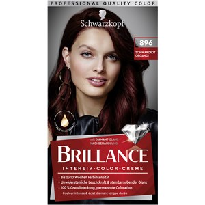 Brillance Soin Des Cheveux Coloration 896 Rouge Noir Organdi Niveau 3 Crème Colorante Intense 160 Ml