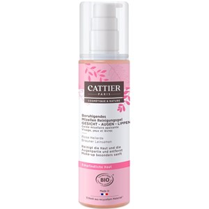 Cattier - Facial cleansing - Pink Healing Clay & Brown Linseeds Soothing micellar cleansing gel Pulpe Fondante