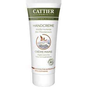 Cattier - Cosmetic product - White Healing Clay & Masterwort Hand cream rich nourishing care