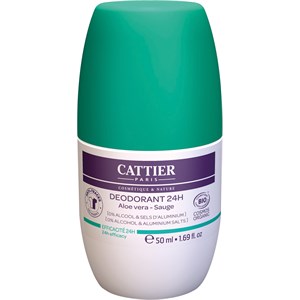 Cattier - Körperpflege - Aloe Vera & Salbei Deodorant 24H Roll-On