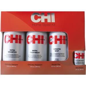 CHI Infra Repair Infra Home Stylist Kit Infra Shampoo 350 Ml + Infra Treatment 350 Ml + Keratin Mist 350 Ml + Silk Infusion 50 Ml 1 Stk.