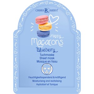 Chiara Ambra Pflege Masken Happy Macarons Blueberry Tuchmaske 25 Ml