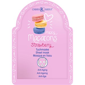 Chiara Ambra Pflege Masken Happy Macarons Strawberry Tuchmaske 25 Ml