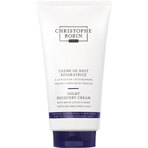 Christophe Robin - Pflege - Night Recovery Hair Cream with White Lotus Flower