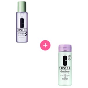Clinique - 3-Phasen-Systempflege - Liquid Facial Soap Mild Skin + Clarifying Lotion 2 Set