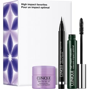 Clinique Make-up Øjne High Impact Favorites Take The Day Off™ Cleansing Balm 15 ml + Impact™ Mascara i sort 7 Easy Liquid Liner 0,34 g 1 Stk.