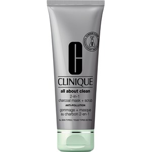 Clinique Exfoliationsprodukte 2-in-1 Charcoal Mask + Scrub Gesichtscreme Damen