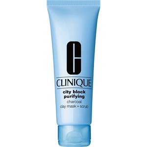 Clinique - Produits exfoliants - City Block Purifying Charcoal Clay Mask & Scrub