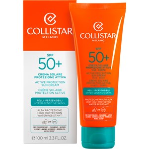 Collistar Sun Protection Active Cream SPF 50+ Sonnenschutz Damen 100 Ml