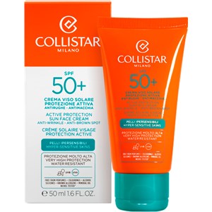 Collistar Sun Protection Active Face Cream SPF 50+ Sonnenschutz Damen 50 Ml