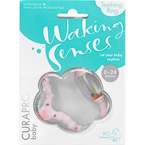 Curaprox - Teething Rings - Anillo de dentición rosa