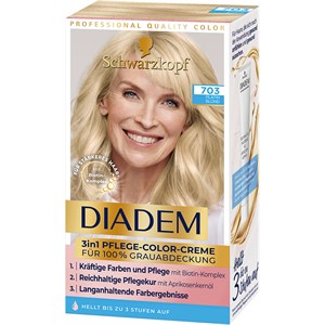 Diadem Haarpflege Coloration 703 Platin Blond 3in1 Pflege Color Creme 170 Ml